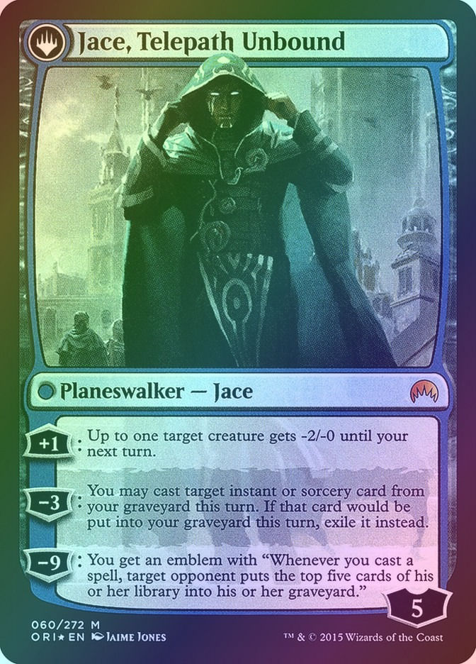 Jace, Vryn's Prodigy // Jace, Telepath Unbound (PORI) (60s) / Foil — cara 2 de 2