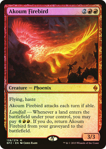Akoum Firebird (BFZ) (138) / Foil