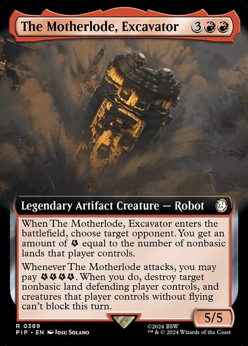 The Motherlode, Excavator (pip) (389) / Extended Art