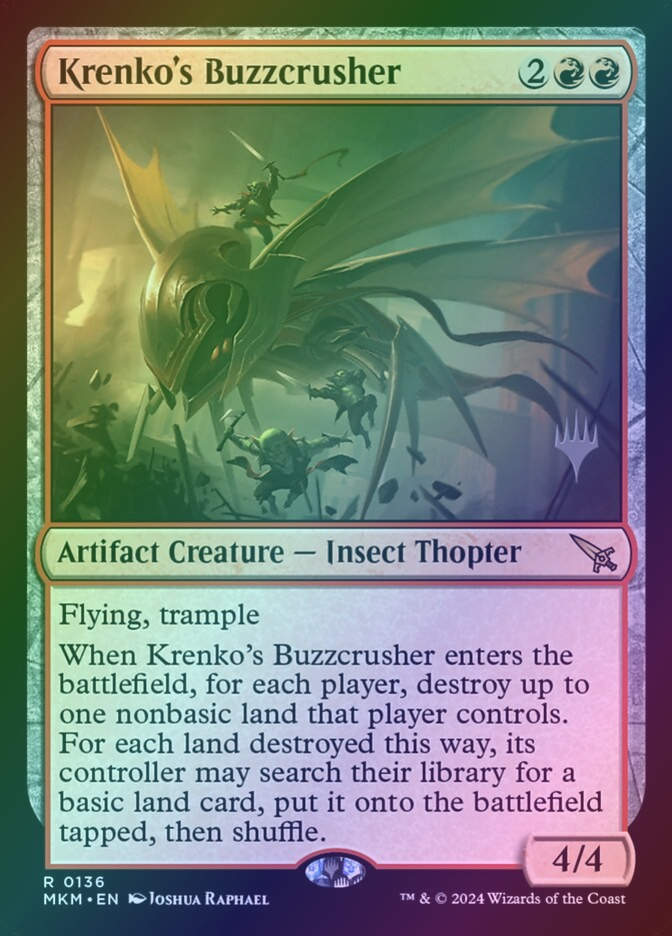 Krenko's Buzzcrusher (PMKM) (136p) / Foil