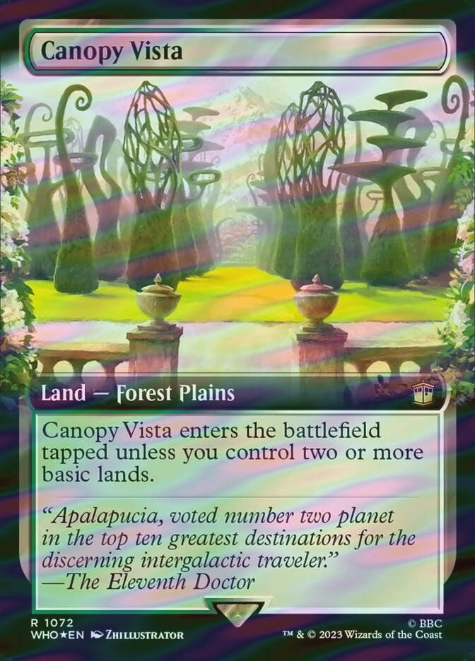 Canopy Vista (WHO) (1072) / Extended Art / Surge Foil
