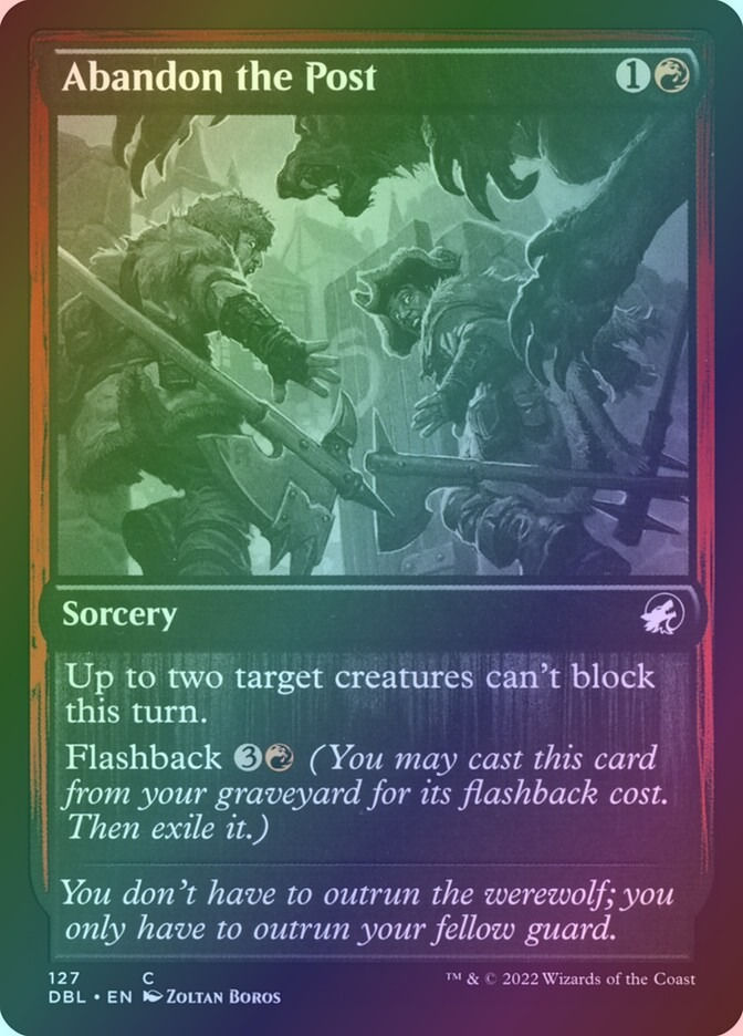 Abandon the Post (DBL) (127) / Foil