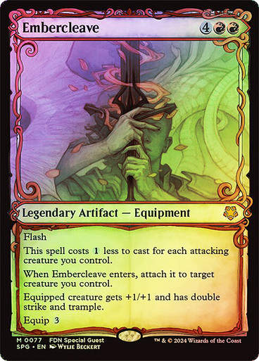 Embercleave (SPG) (77) / Foil / Showcase