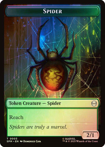 Illusion Villain Token 002 // Spider Token 003 (TSPM) / Foil — cara 2 de 2