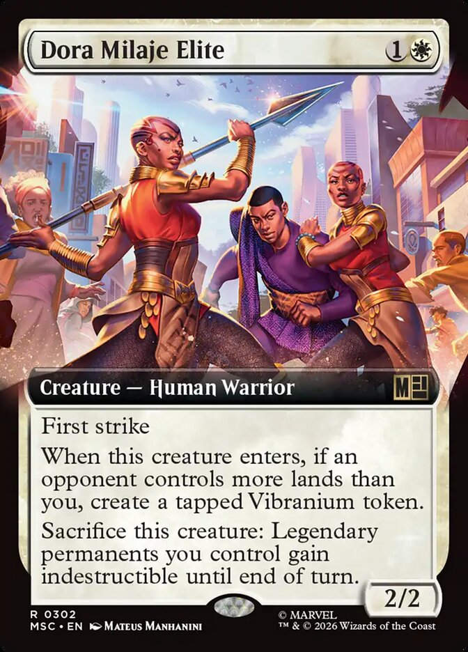 Dora Milaje Elite (MSC) (302) / Extended Art