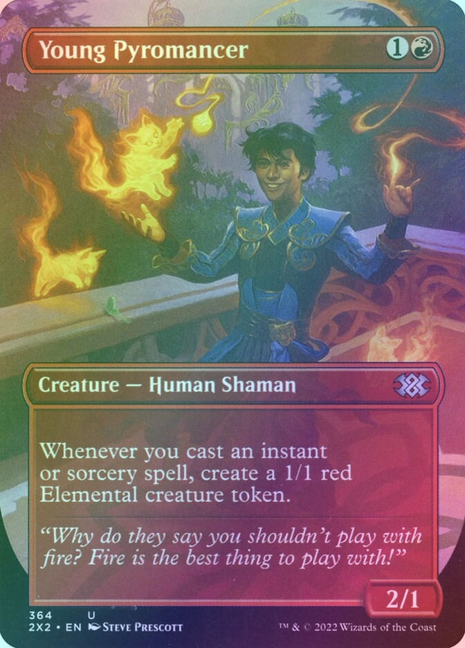 Young Pyromancer (2X2) (364) / Borderless / Foil