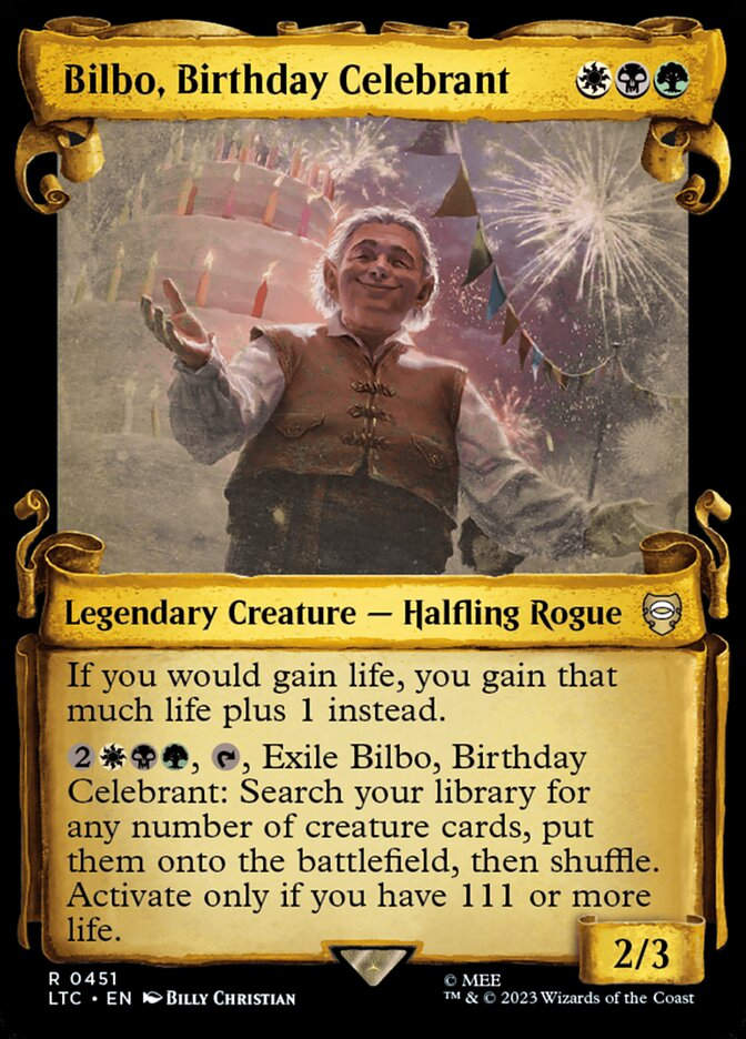 Bilbo, Birthday Celebrant (LTC) (451) / Showcase