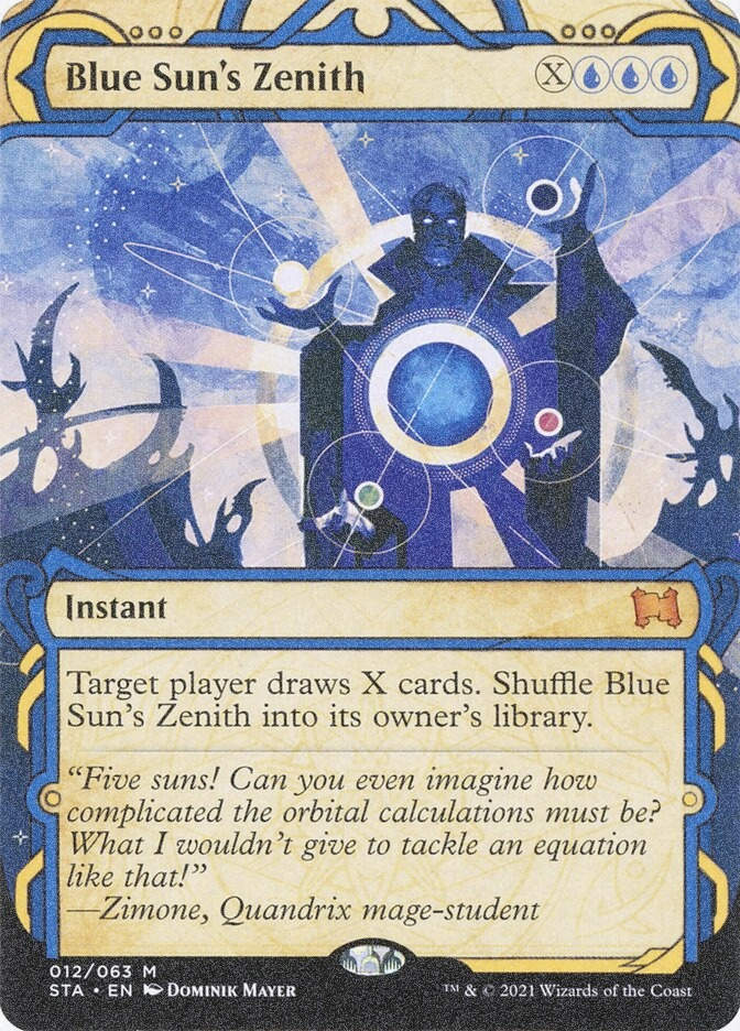 Blue Sun's Zenith (STA) (12) / Borderless / Showcase / Foil Etched