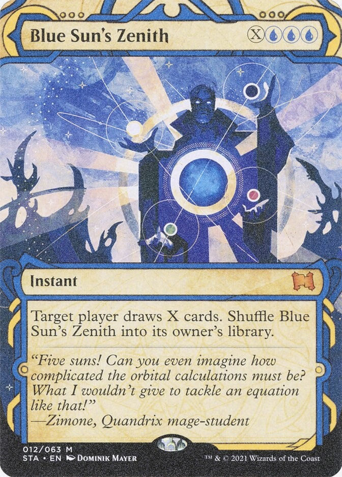Blue Sun's Zenith (STA) (12) / Borderless / Showcase / Foil Etched