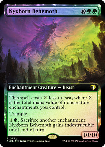 Nyxborn Behemoth (cmm) / Extended Art / Foil