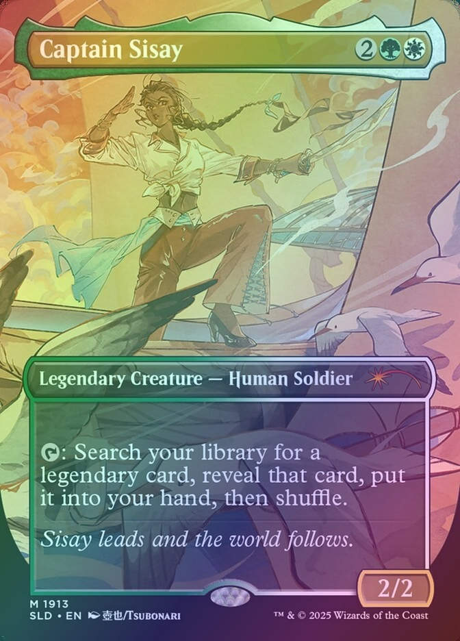 Captain Sisay (SLD) (1913) / Borderless / Foil