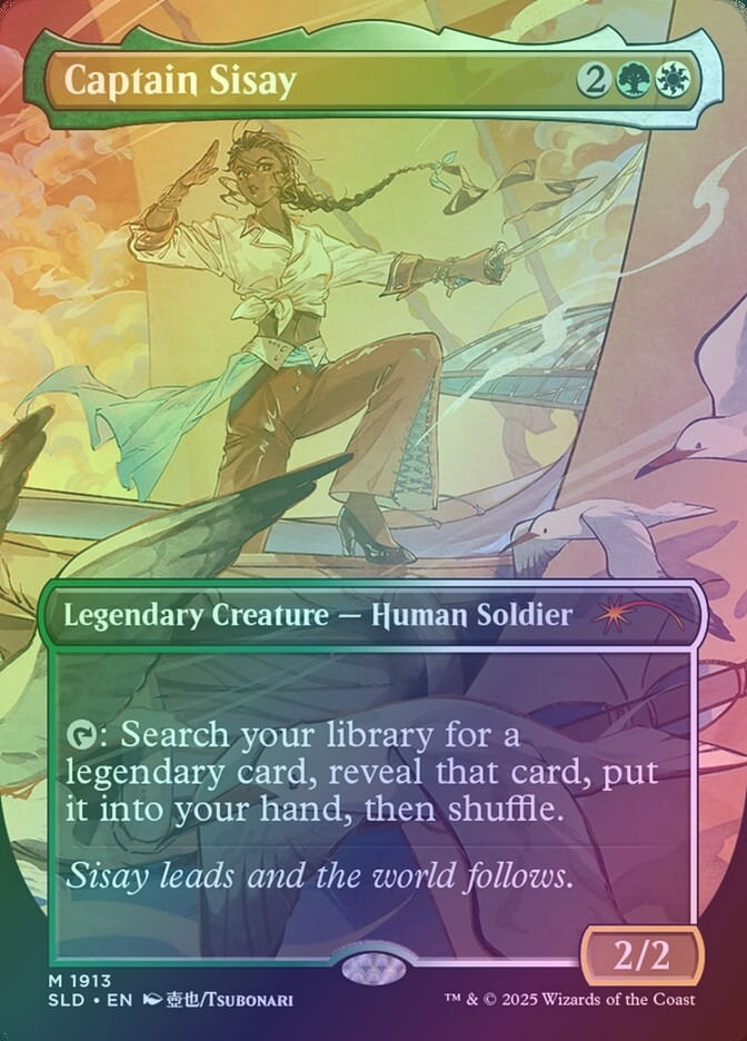 Captain Sisay (SLD) (1913) / Borderless / Foil