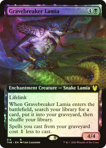 Gravebreaker Lamia (THB) (314) / Extended Art / Foil