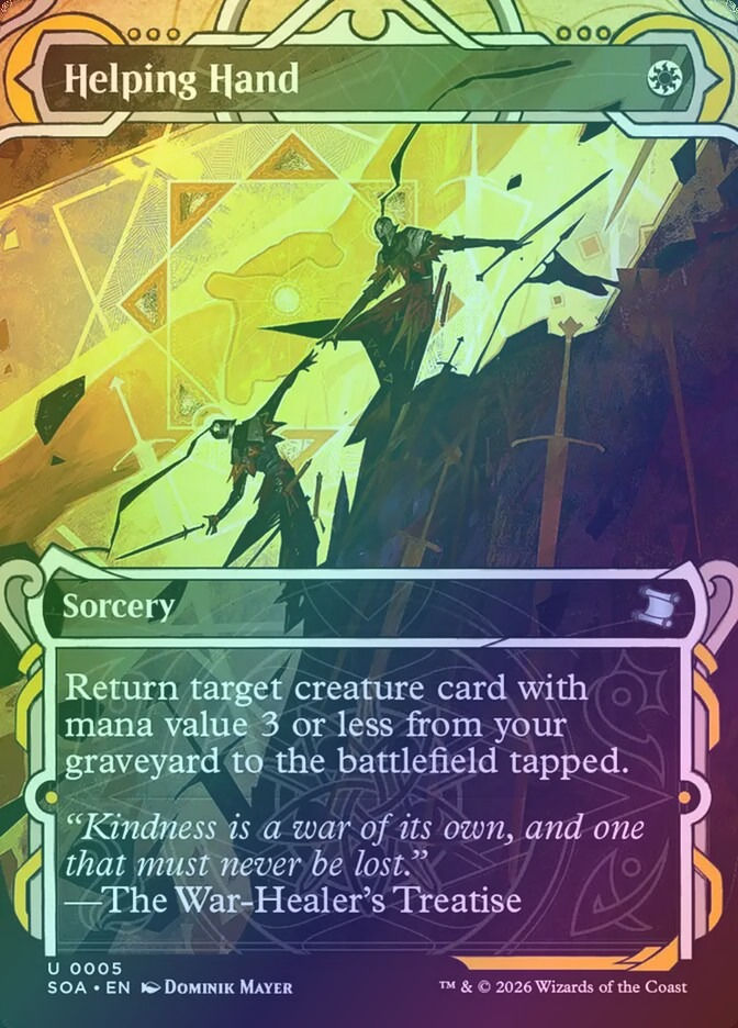 Helping Hand (SOA) (5) / Borderless / Showcase / Foil