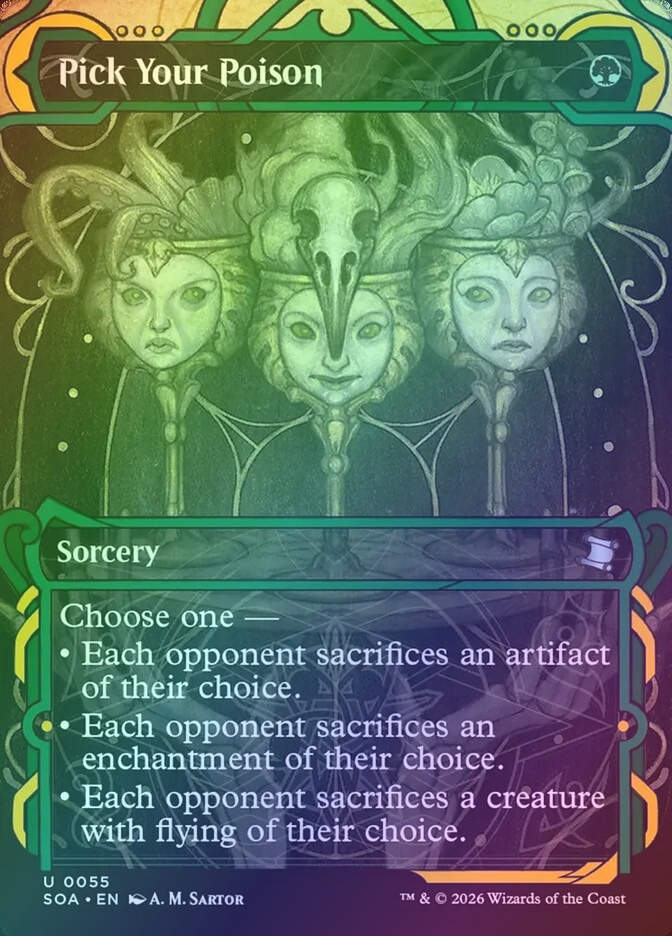 Pick Your Poison (SOA) (55) / Borderless / Showcase / Foil