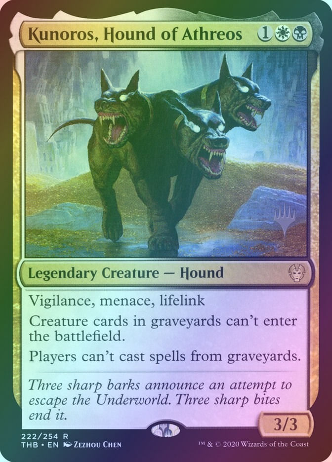 Kunoros, Hound of Athreos (PTHB) (222p) / Foil