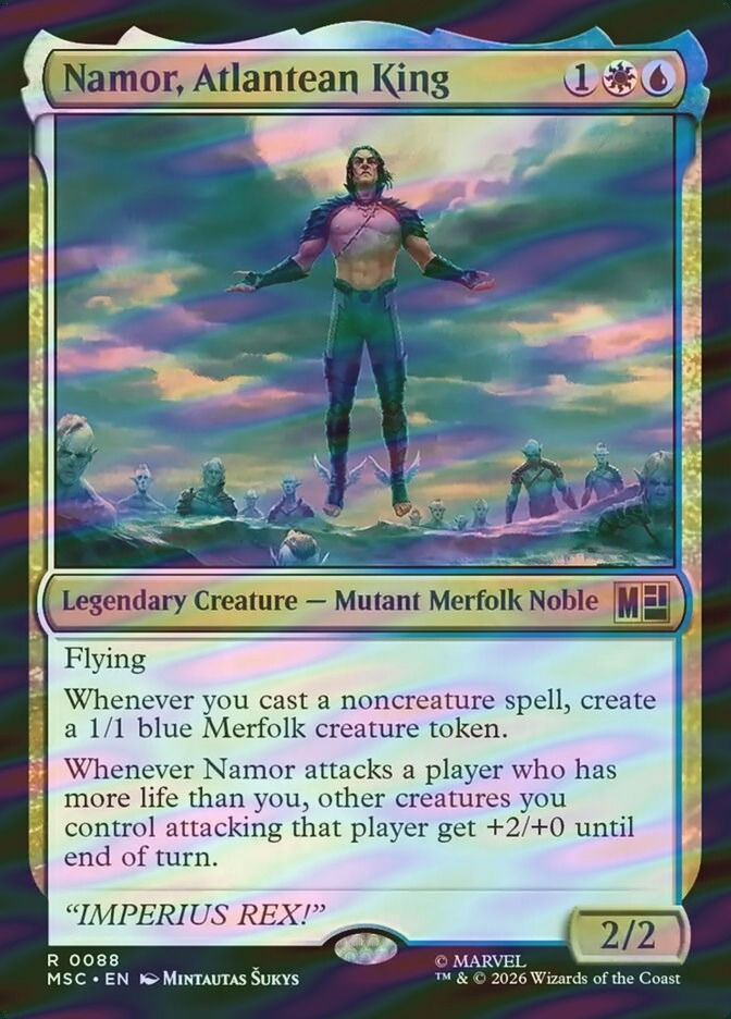 Namor, Atlantean King (MSC) (88) / Surge Foil