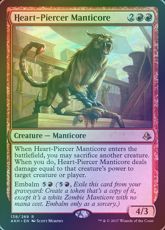 Heart-Piercer Manticore (AKH) (138) / Foil