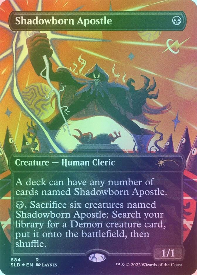 Shadowborn Apostle (SLD) (684) / Borderless / Foil