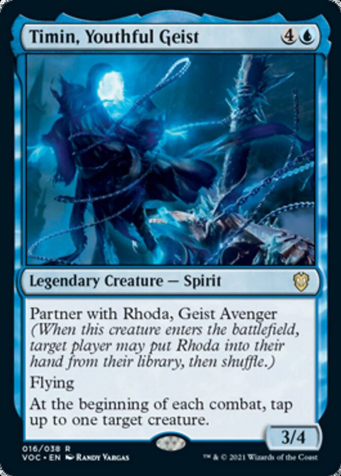 Timin, Youthful Geist (VOC)