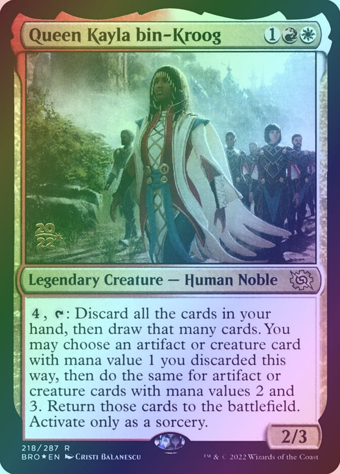 Queen Kayla bin-Kroog (PBRO) (218s) / Foil