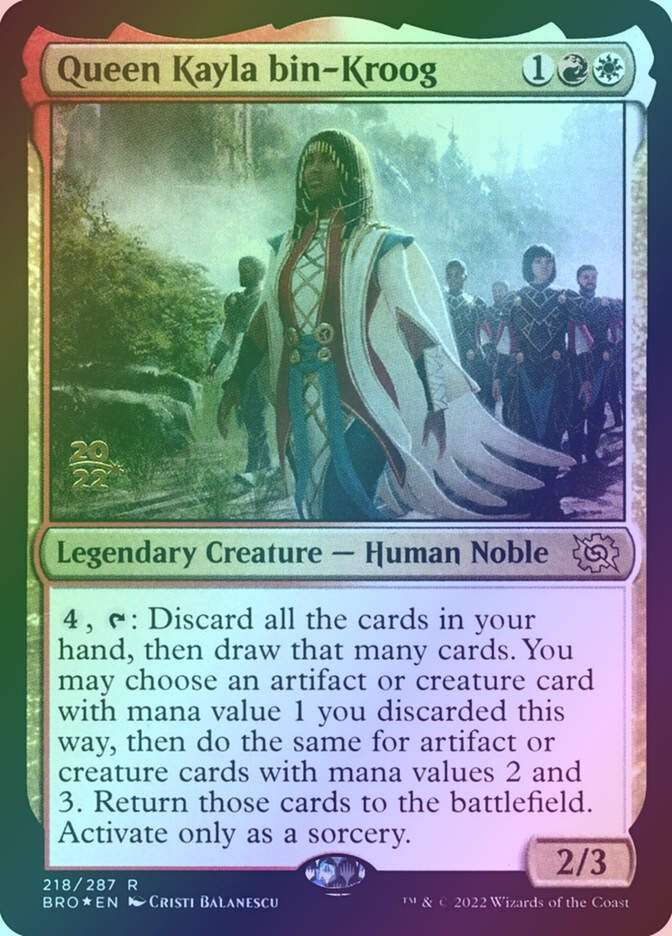 Queen Kayla bin-Kroog (PBRO) (218s) / Foil