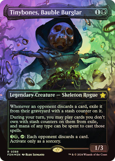 Tinybones, Bauble Burglar (FDN) (388) / Mana Foil / Borderless