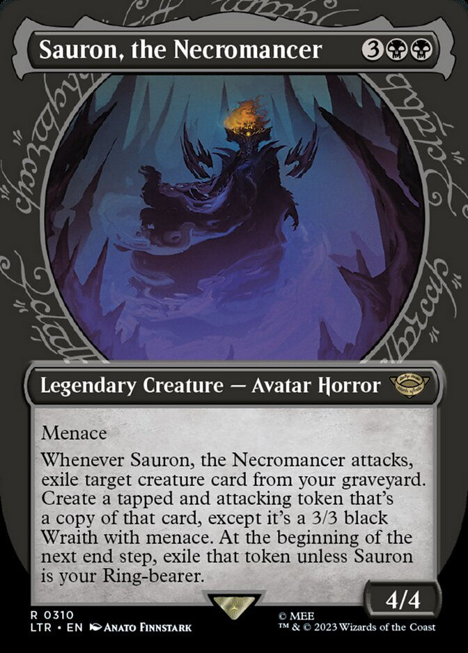 Sauron, the Necromancer (LTR) (310) / Borderless / Showcase
