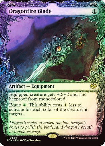 Dragonfire Blade (TDM) (324) / Foil / Showcase BL