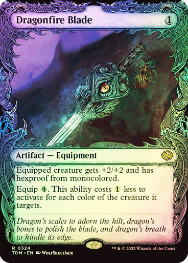 Dragonfire Blade (TDM) (324) / Foil / Showcase BL