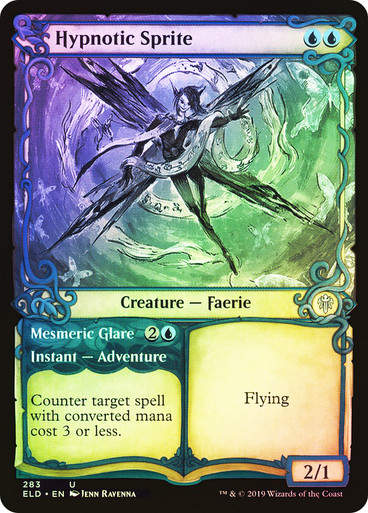 Hypnotic Sprite // Mesmeric Glare (ELD) (283) / Showcase / Foil