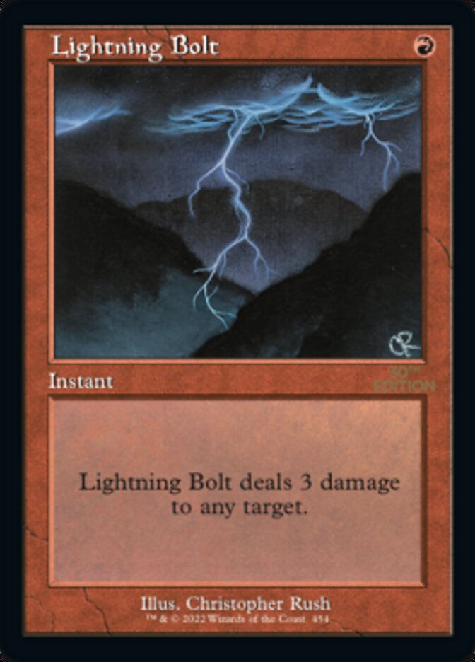 Lightning Bolt (30a) / Retro Frame