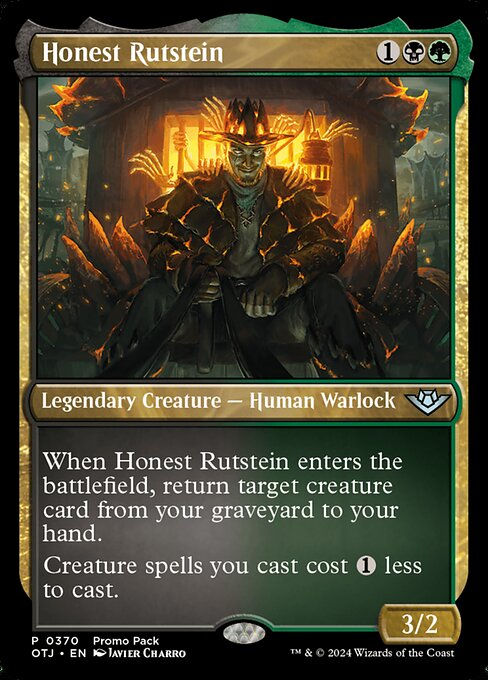 Honest Rutstein (otj) (370) / Promo Pack