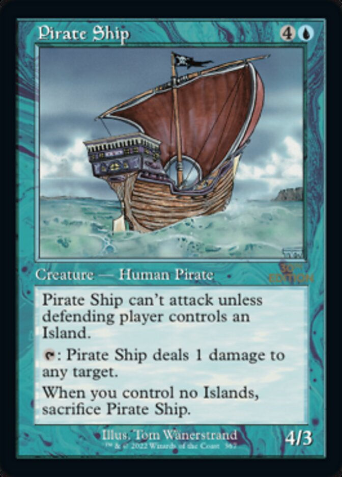 Pirate Ship (30a) / Retro Frame