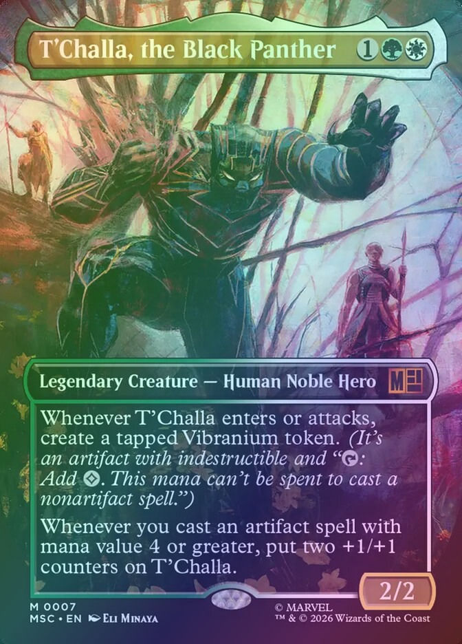 T'Challa, the Black Panther (MSC) (7) / Borderless / Foil