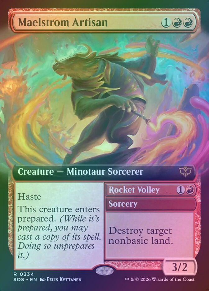 Maelstrom Artisan // Rocket Volley (SOS) (334) / Extended Art / Foil