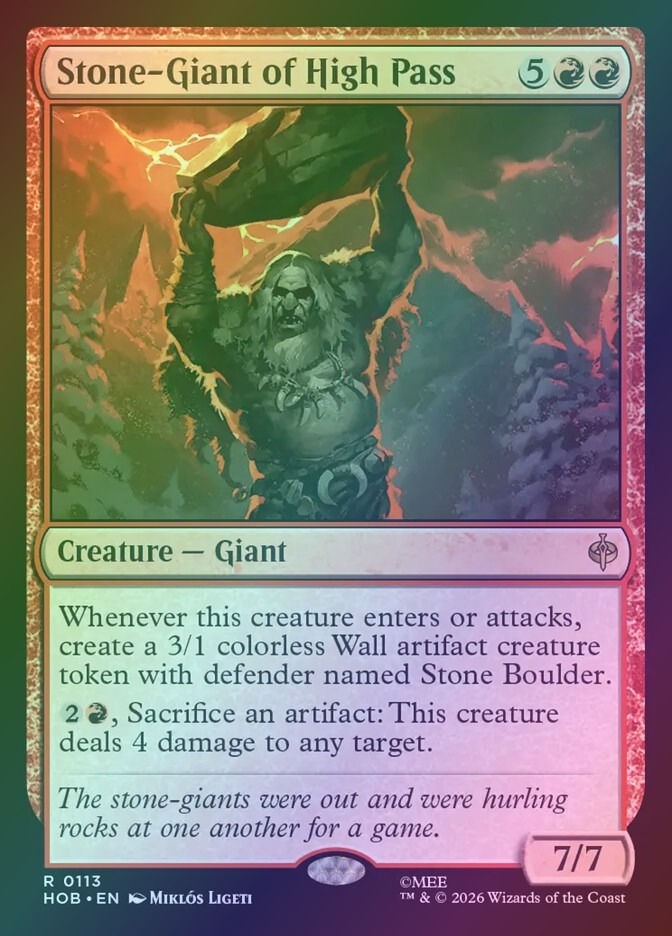Stone-Giant of High Pass (HOB) (113) / Foil