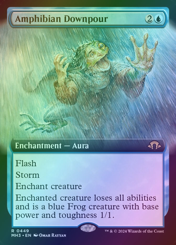 Amphibian Downpour (MH3) (449) / Extended Art / Foil