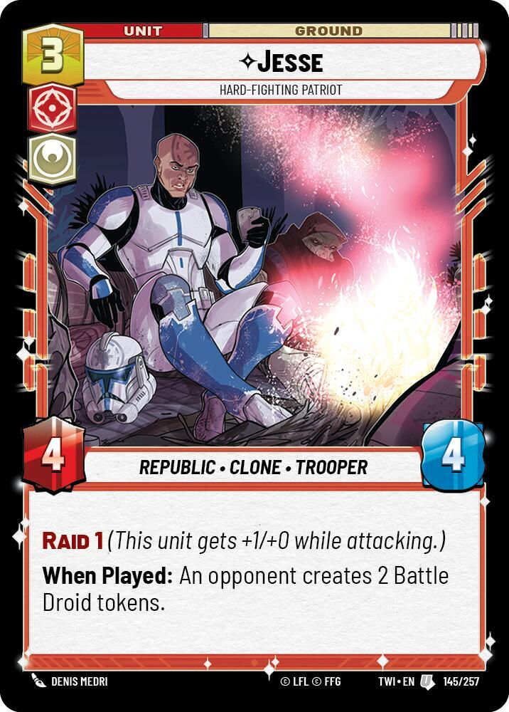 Jesse - Hard-Fighting Patriot (TWI) (145/257) / Foil