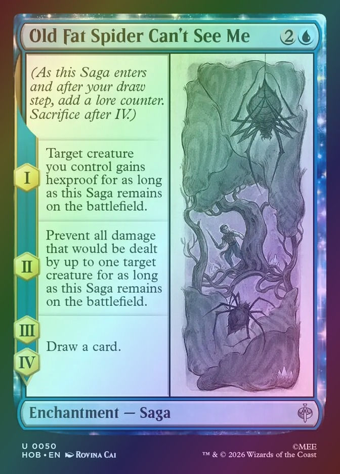 Old Fat Spider Can't See Me (HOB) (50) / Foil