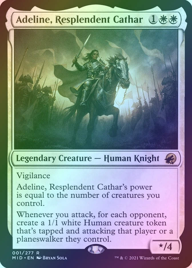 Adeline, Resplendent Cathar (MID) (1) / Foil