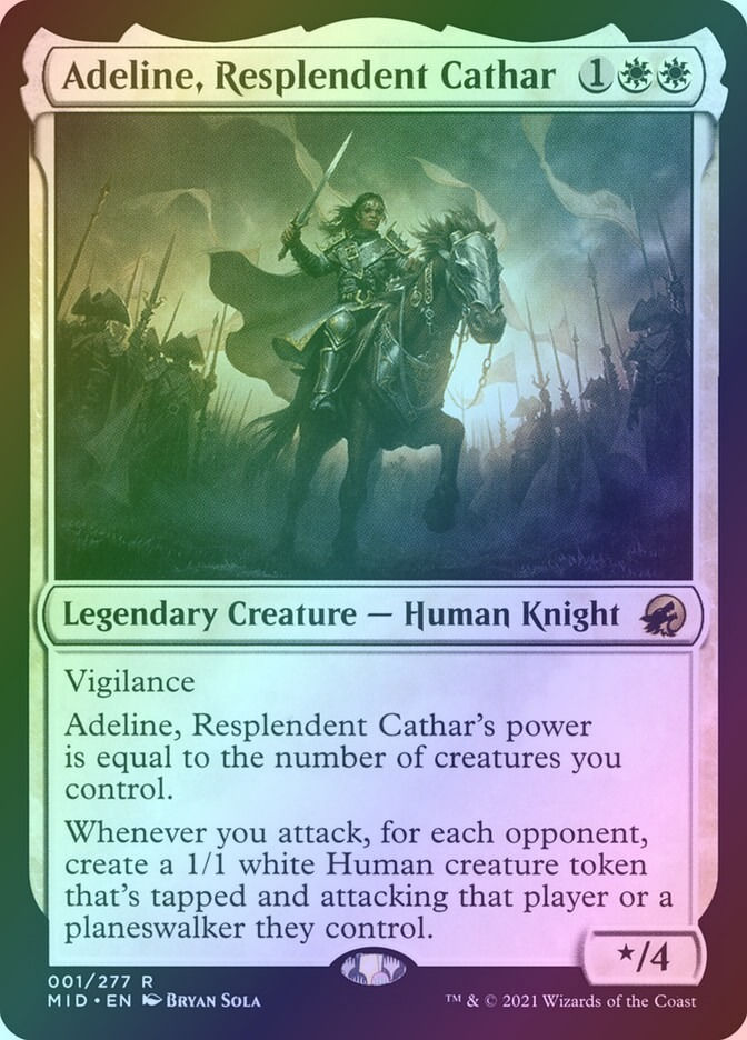 Adeline, Resplendent Cathar (MID) (1) / Foil