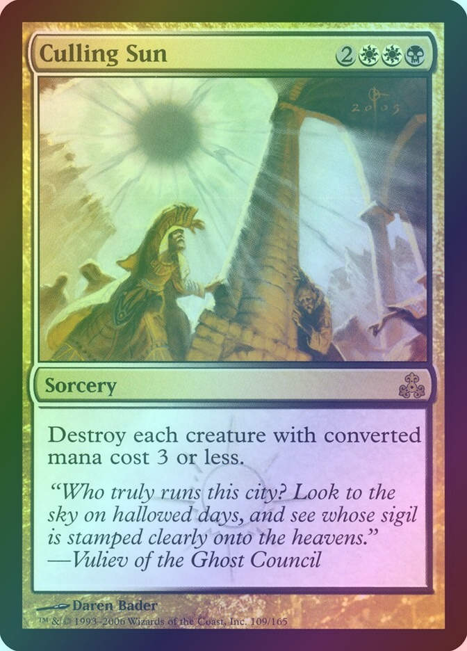 Culling Sun (GPT) (109) / Foil