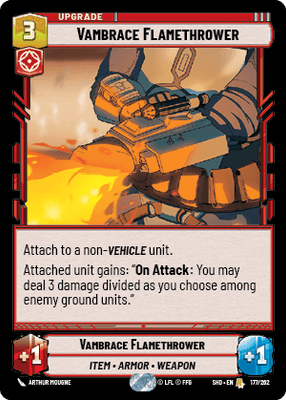 Vambrace Flamethrower (SHD_#177/262) / Foil