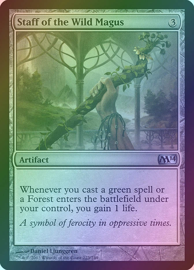 Staff of the Wild Magus (M14) (223) / Foil