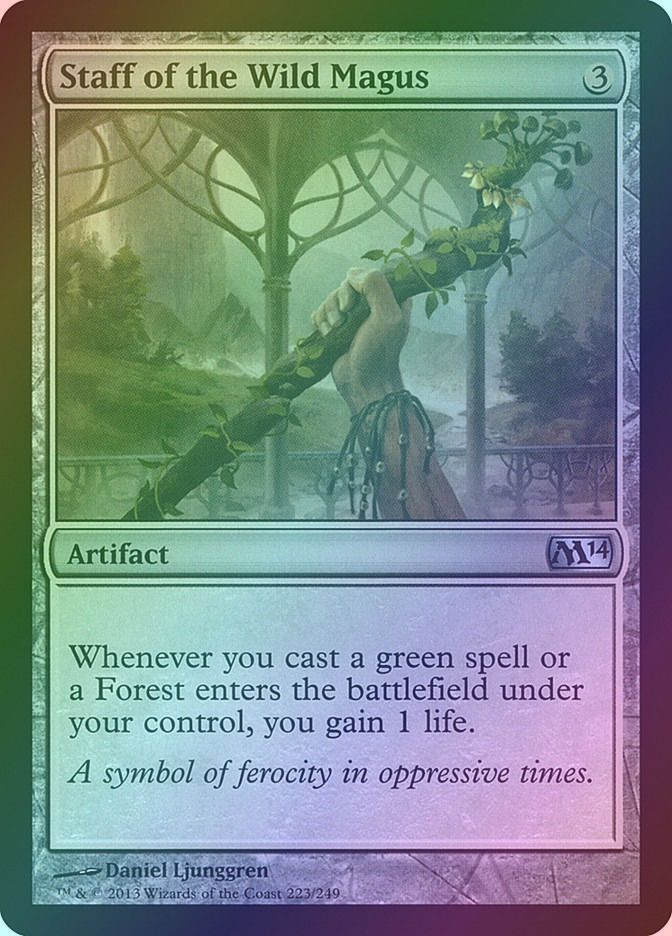 Staff of the Wild Magus (M14) (223) / Foil