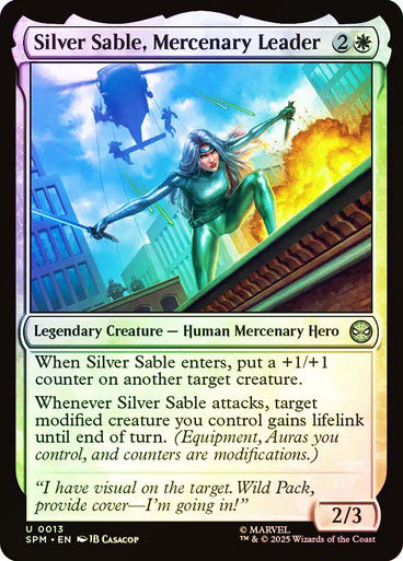 Silver Sable, Mercenary Leader (SPM) (13) / Foil