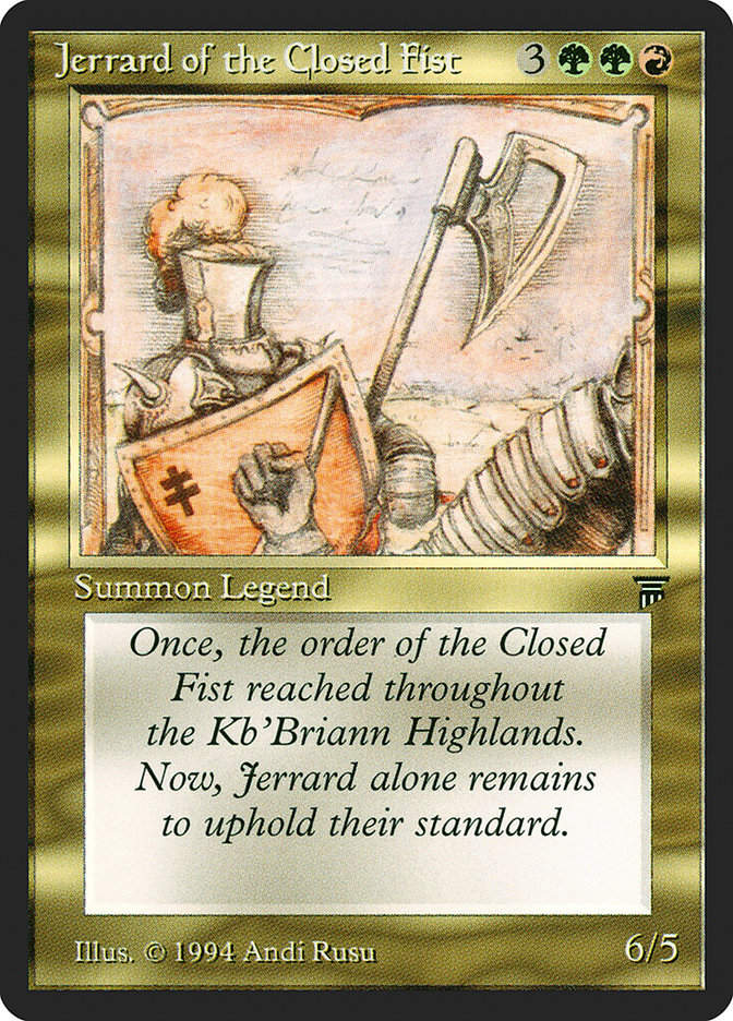 Jerrard of the Closed Fist (leg)