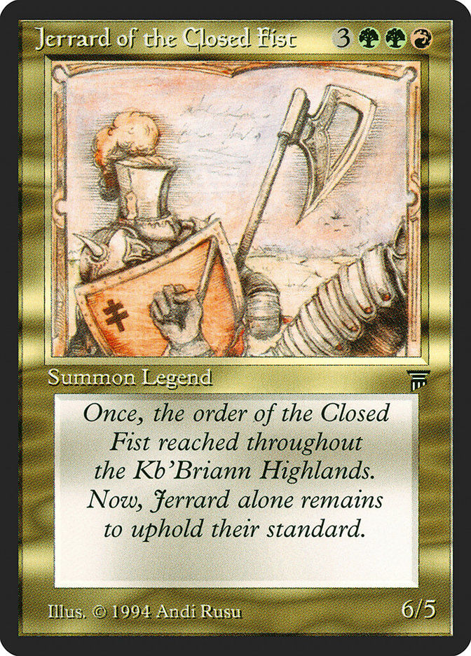 Jerrard of the Closed Fist (leg)