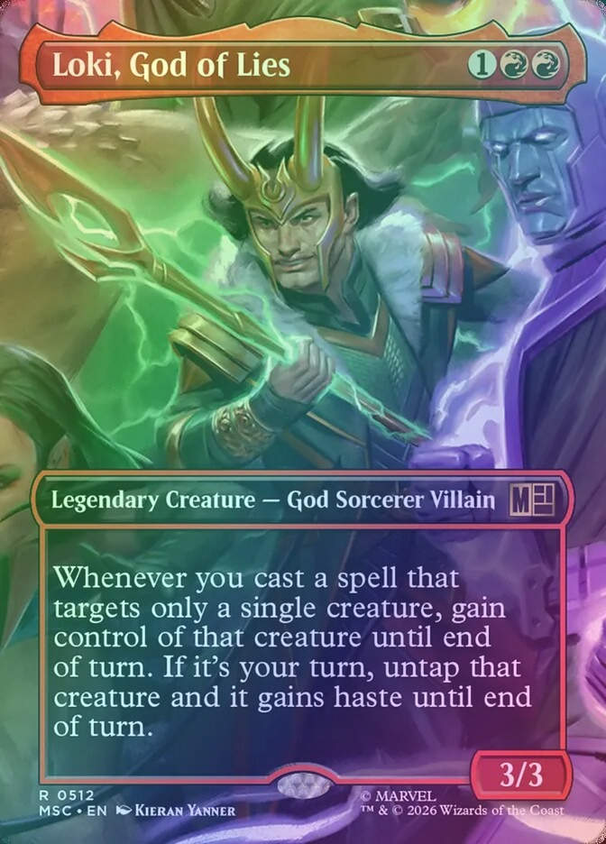 Loki, God of Lies (MSC) (512) / Borderless / Foil